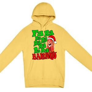 Christmas Chicken Caroling Fa Ra Ra Ugly Christmas Sweater Gift Premium Pullover Hoodie