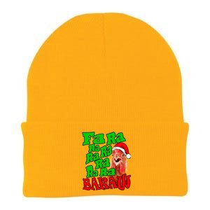 Christmas Chicken Caroling Fa Ra Ra Ugly Christmas Sweater Gift Knit Cap Winter Beanie