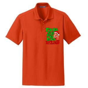 Christmas Chicken Caroling Fa Ra Ra Ugly Christmas Sweater Gift Dry Zone Grid Polo