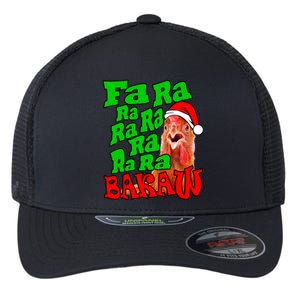 Christmas Chicken Caroling Fa Ra Ra Ugly Christmas Sweater Gift Flexfit Unipanel Trucker Cap