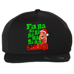 Christmas Chicken Caroling Fa Ra Ra Ugly Christmas Sweater Gift Wool Snapback Cap