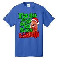 Christmas Chicken Caroling Fa Ra Ra Ugly Christmas Sweater Gift Tall T-Shirt