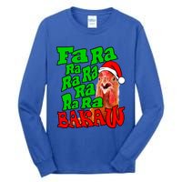 Christmas Chicken Caroling Fa Ra Ra Ugly Christmas Sweater Gift Tall Long Sleeve T-Shirt