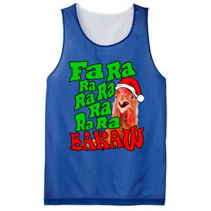 Christmas Chicken Caroling Fa Ra Ra Ugly Christmas Sweater Gift Mesh Reversible Basketball Jersey Tank