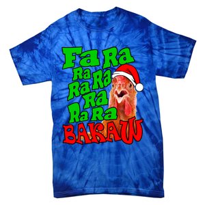 Christmas Chicken Caroling Fa Ra Ra Ugly Christmas Sweater Gift Tie-Dye T-Shirt