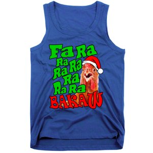 Christmas Chicken Caroling Fa Ra Ra Ugly Christmas Sweater Gift Tank Top