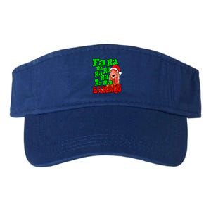 Christmas Chicken Caroling Fa Ra Ra Ugly Christmas Sweater Gift Valucap Bio-Washed Visor