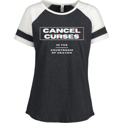 CANCEL CURSES Enza Ladies Jersey Colorblock Tee