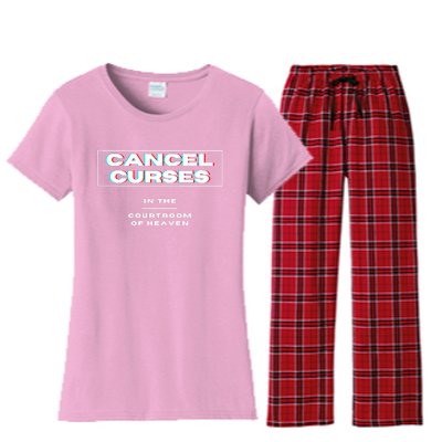 CANCEL CURSES Women's Flannel Pajama Set