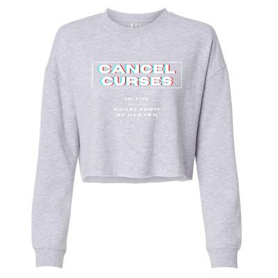 CANCEL CURSES Cropped Pullover Crew