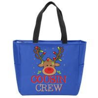 Christmas Cousin Crew Funny Reindeer Xmas Holidays Cool Gift Zip Tote Bag