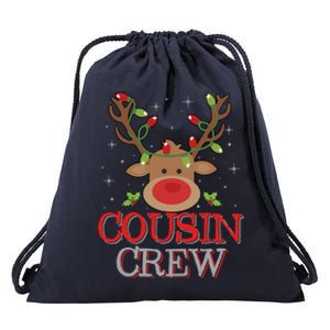 Christmas Cousin Crew Funny Reindeer Xmas Holidays Cool Gift Drawstring Bag