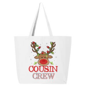 Christmas Cousin Crew Funny Reindeer Xmas Holidays Cool Gift 25L Jumbo Tote