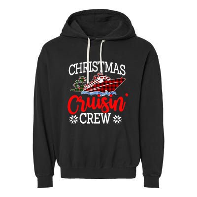 Christmas Cruisin Crew Cruise Matching Family Pajamas Garment-Dyed Fleece Hoodie