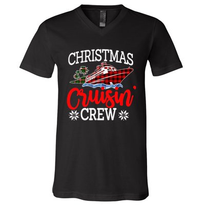 Christmas Cruisin Crew Cruise Matching Family Pajamas V-Neck T-Shirt