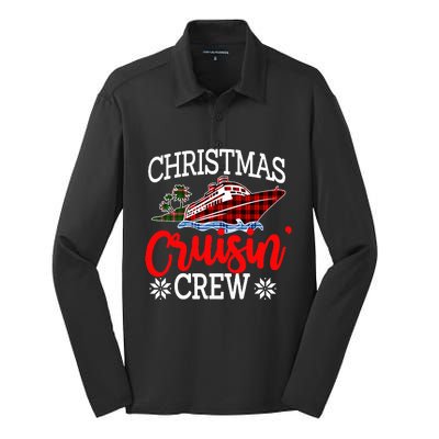 Christmas Cruisin Crew Cruise Matching Family Pajamas Silk Touch Performance Long Sleeve Polo