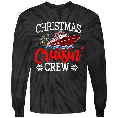 Christmas Cruisin Crew Cruise Matching Family Pajamas Tie-Dye Long Sleeve Shirt