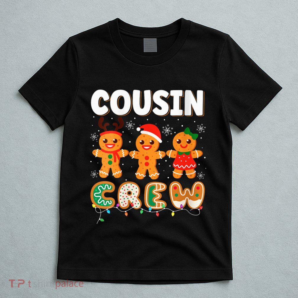 Cousin Crew Christmas Pajama Shirt Gingerbread Man Xmas T-Shirt