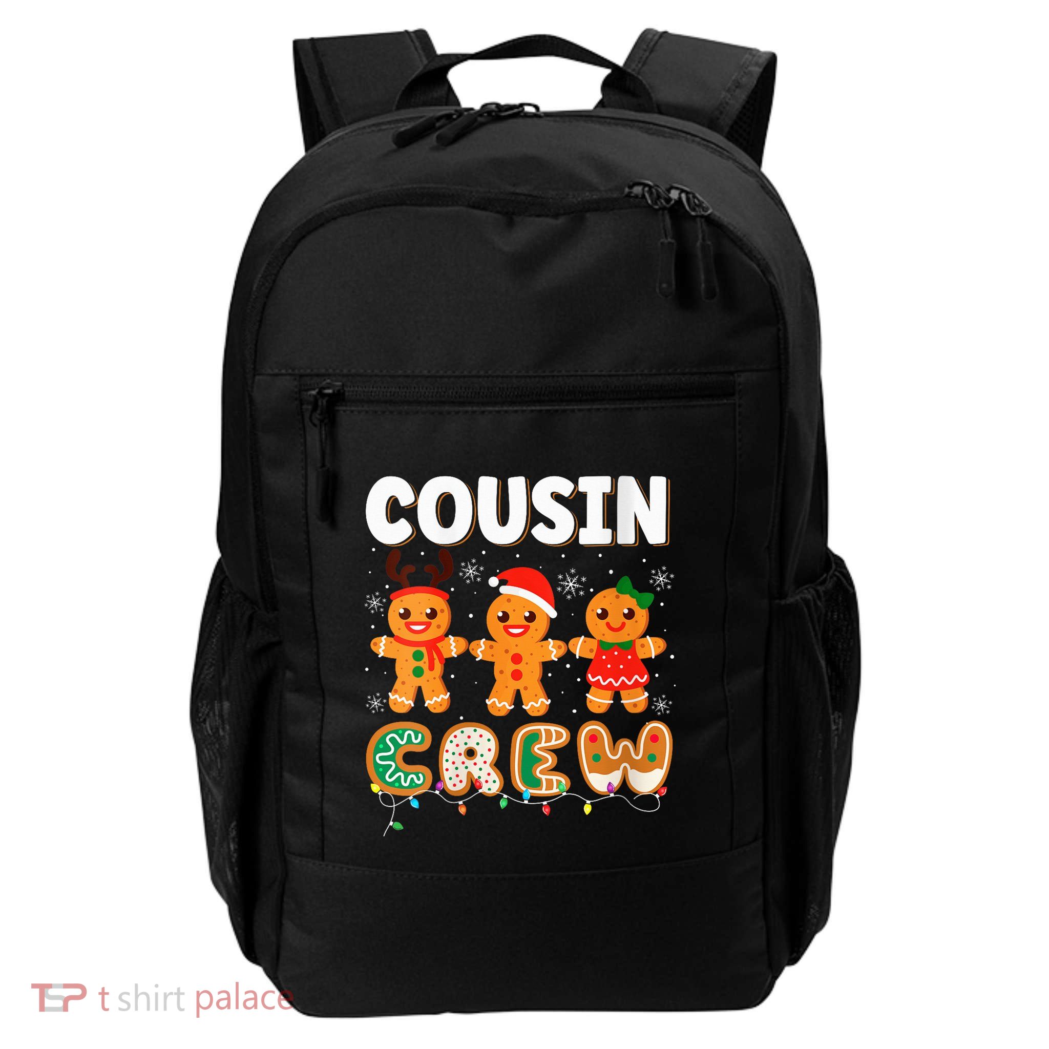 Cousin Crew Christmas Pajama Shirt Gingerbread Man Xmas Backpack