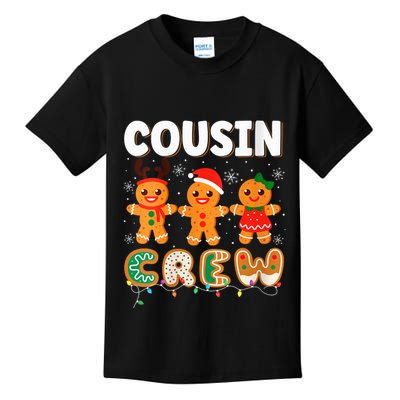Cousin Crew Christmas Pajama Shirt Gingerbread Man Xmas Kids T-Shirt