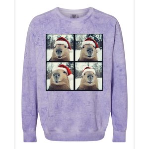 Capybara Christmas Colorblast Crewneck Sweatshirt