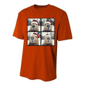 Capybara Christmas Performance Sprint T-Shirt