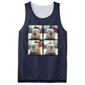 Capybara Christmas Mesh Reversible Basketball Jersey Tank