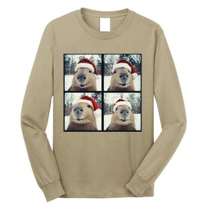 Capybara Christmas Long Sleeve Shirt