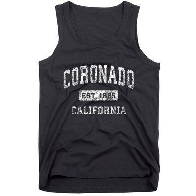 Coronado California Ca Vintage Established Tank Top
