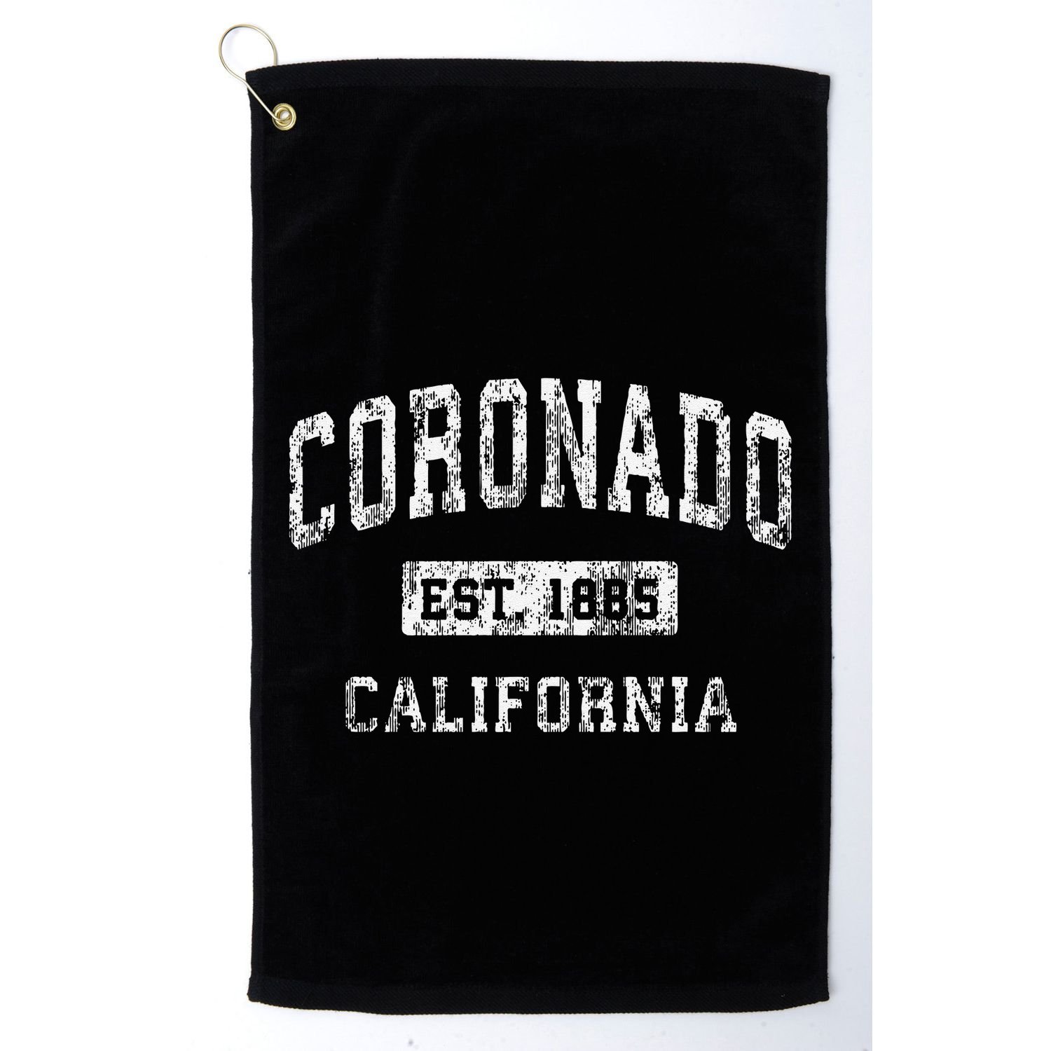 Coronado California Ca Vintage Established Golf Towel