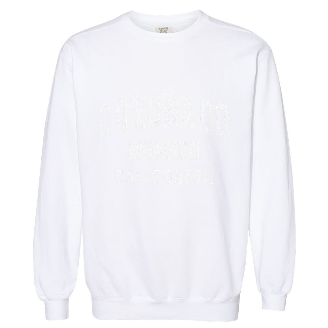 Coronado California Ca Vintage Established Garment-Dyed Sweatshirt