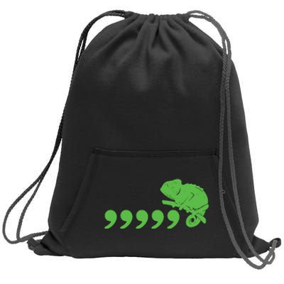 Comma Chameleon Sweatshirt Cinch Pack Bag