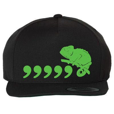 Comma Chameleon Wool Snapback Cap