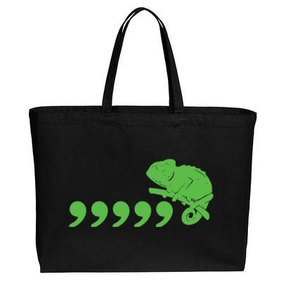 Comma Chameleon Cotton Canvas Jumbo Tote