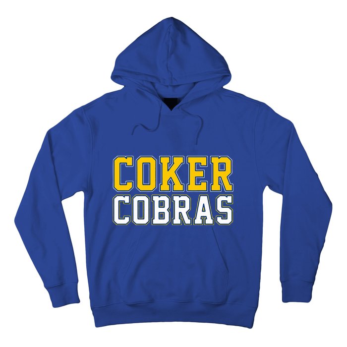 Coker College Cobras Vintage Sports Hoodie