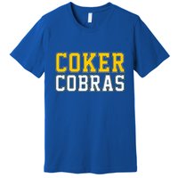 Coker College Cobras Vintage Sports Premium T-Shirt