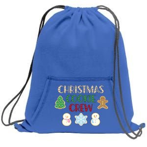 Cute Christmas Cookie Crew Baking Gift Sweatshirt Cinch Pack Bag