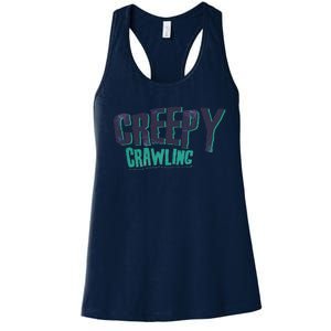 Chumbawamba Creepy Crawling Lyric Scary Halloween Women's Racerback Tank