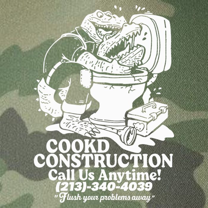 Cookd Construction Call Us Anytime 213 340 4039 Flush Your Problems Away Legacy Tie Dye Trucker Hat
