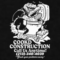 Cookd Construction Call Us Anytime 213 340 4039 Flush Your Problems Away Ladies PosiCharge Tri-Blend Wicking Tank