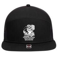 Cookd Construction Call Us Anytime 213 340 4039 Flush Your Problems Away 7 Panel Mesh Trucker Snapback Hat