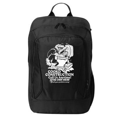 Cookd Construction Call Us Anytime 213 340 4039 Flush Your Problems Away City Backpack