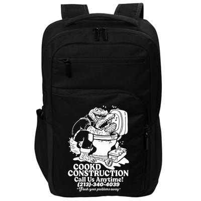 Cookd Construction Call Us Anytime 213 340 4039 Flush Your Problems Away Impact Tech Backpack