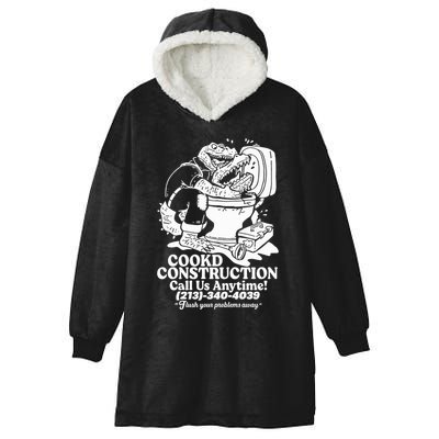 Cookd Construction Call Us Anytime 213 340 4039 Flush Your Problems Away Hooded Wearable Blanket
