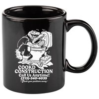 Cookd Construction Call Us Anytime 213 340 4039 Flush Your Problems Away 11oz C Handle Ceramic Mug