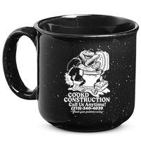 Cookd Construction Call Us Anytime 213 340 4039 Flush Your Problems Away 15oz Campfire Ceramic Mug