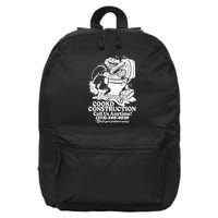 Cookd Construction Call Us Anytime 213 340 4039 Flush Your Problems Away 16 in Basic Backpack