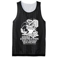 Cookd Construction Call Us Anytime 213 340 4039 Flush Your Problems Away Mesh Reversible Basketball Jersey Tank