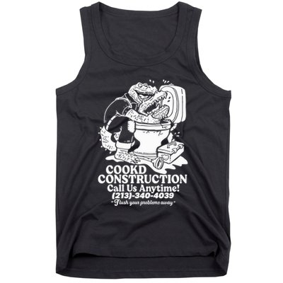 Cookd Construction Call Us Anytime 213 340 4039 Flush Your Problems Away Tank Top