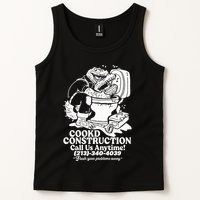Cookd Construction Call Us Anytime 213 340 4039 Flush Your Problems Away Tank Top
